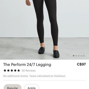 NWT Everlane 24/7 Perform Legging - Medium